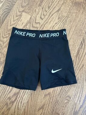 Nike Black Pro Compression Bike Shorts with Branded Waistband